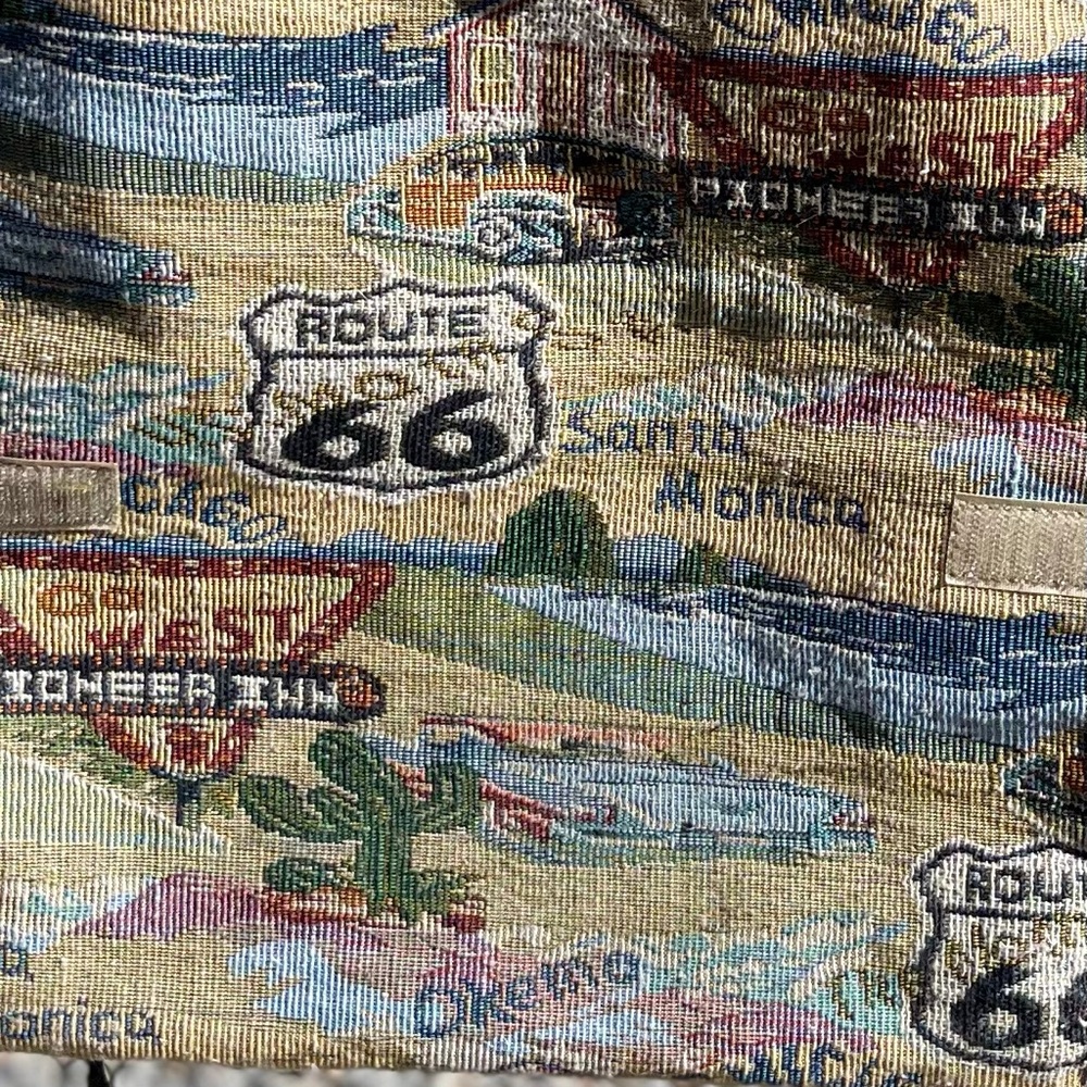 Embroiled Route 66 Map Wheelie bag